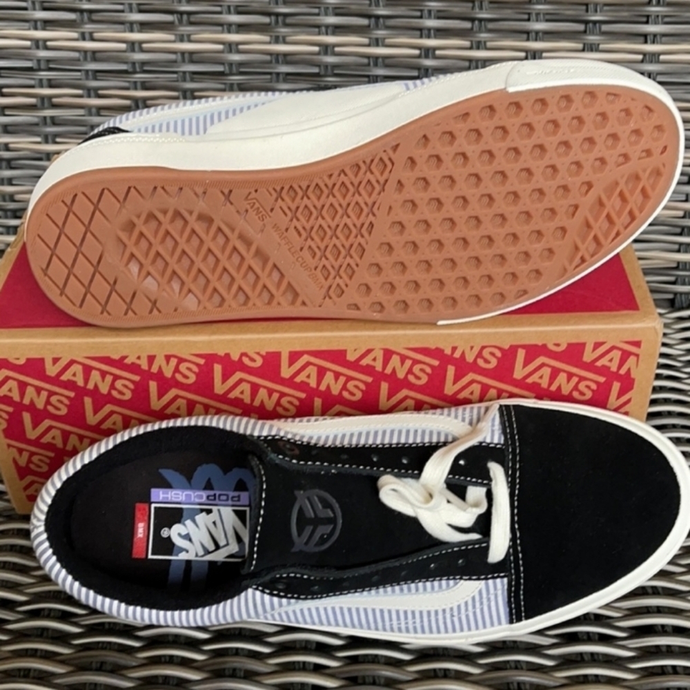 💎 HP 💎 Vans BMX Old Skool PinStripe Skateboard Shoes size 7.5 Men/9 Women - Picture 4 of 9